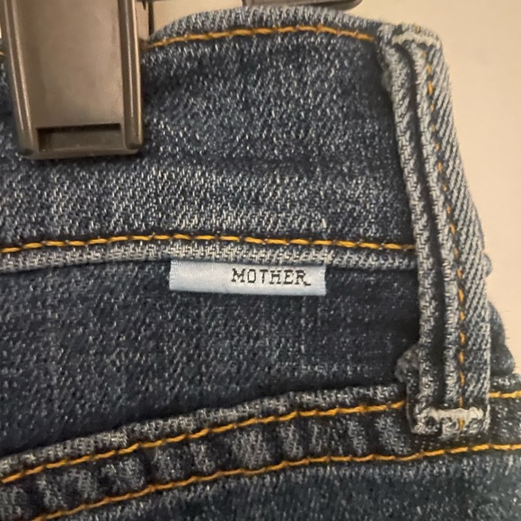 MOTHER Women's Dark Blue Skinny Jeans - Picture 5 of 9